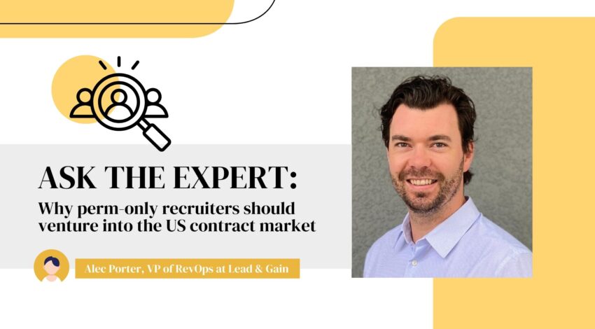 Ask the Expert: Why perm-only recruiters should venture into the US contract market
