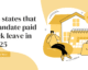 Which states mandate paid sick leave in 2025